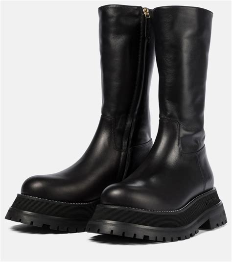 burberry leather boots